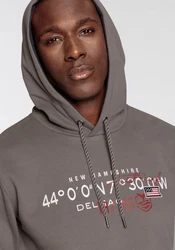 DELMAO Kapuzensweatshirt Dunkelgrün/Grau/Braun/Hellgrau/Khaki