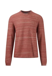 FYNCH-HATTON Strickpullover Rot/Braun/Dunkelrot/Orange