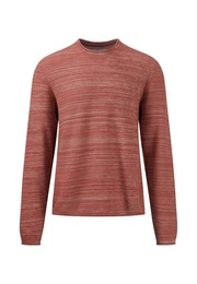 Strickpullover mit melierter Optik