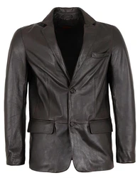 Maddox Lederjacke Claudio Sakko dunkelbraun