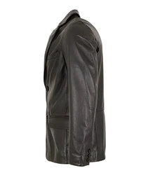 Maddox Lederjacke Claudio Sakko dunkelbraun