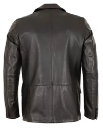 Maddox Lederjacke Claudio Sakko dunkelbraun