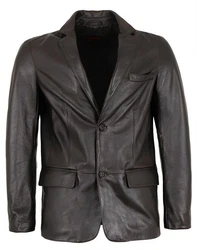 Maddox Lederjacke Claudio Sakko dunkelbraun