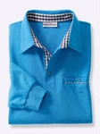 MARCO DONATI Langarm-Shirt Türkis/Hellblau/Blau