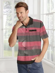 Sieh an! T-Shirt Poloshirt Rosa/Rot/Mischfarben