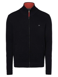 FYNCH-HATTON Strickjacke Dunkelblau/Schwarz
