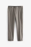 Next Anzughose Anzug mit Fischgratmuster Khaki/Braun/Grau/Beige