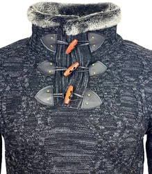 Baxboy Strickpullover Hoher Kragen Stehkragen 