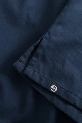 HANSEHELD Langarmhemd Vareuse Fischerhemd Dunkelblau/Blau