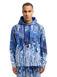 CARLO COLUCCI Hoodie Demattio Blau