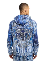 CARLO COLUCCI Hoodie Demattio Blau