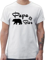 Shirtracer T-Shirt Papa Br Lettering Papa Grau/Lila/Beige