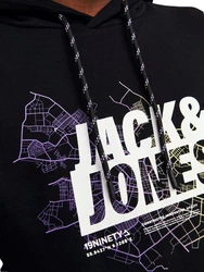 Jack & Jones JCOMAP LOGO SWEAT HOOD SN Kapuzenpullover Dunkelgrün/Khaki/Grün/Dunkelblau