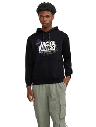 Jack & Jones JCOMAP LOGO SWEAT HOOD SN Kapuzenpullover Dunkelgrün/Khaki/Grün/Dunkelblau