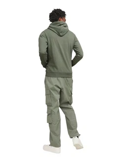 Jack & Jones JCOMAP LOGO SWEAT HOOD SN Kapuzenpullover Dunkelgrün/Khaki