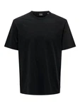 ONLY & SONS T-Shirt Weiches Rundhals T-Shirt Kurzarm ONSSMART Basic Shirt (1-tlg) (6806) Schwarz (6806)
