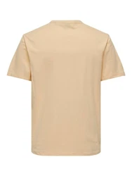 ONLY & SONS T-Shirt Weiches Rundhals T-Shirt Kurzarm ONSSMART Basic Shirt (1-tlg) (6806) Gelb (6806)