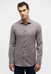 Eterna Langarmhemd SLIM FIT Grau/Braun/Hellgrau/Dunkelgrau/Khaki/Lila
