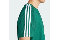 adidas Sportswear T-Shirt ESSENTIALS SINGLE JERSEY 3-STREIFEN Grün/Dunkelgrün