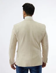 Denim Distriqt Sakko von Denim Distriqt Beige/Khaki/Weiß/Creme