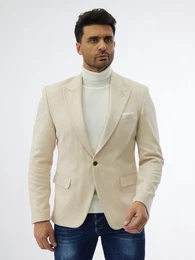 Sakko Feines Velour Herren Sakko von