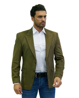 Denim Distriqt Sakko von Denim Distriqt Dunkelgrün/Grün/Khaki Denim Distriqt Sakko von Denim Distriqt Dunkelgrün/Grün/Khaki