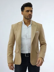 Denim Distriqt Sakko von Denim Distriqt Beige/Khaki/Braun