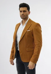 Denim Distriqt Sakko von Denim Distriqt Braun/Beige/Orange/Rot