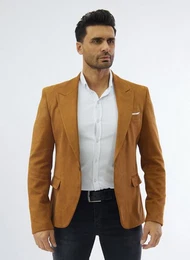 Sakko Feines Velour Herren Sakko von