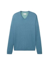 TOM TAILOR Strickpullover basic v-neck knit 