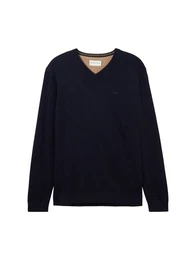 Strickpullover basic v-neck knit