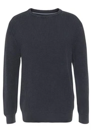 Rundhalspullover Acid washed
