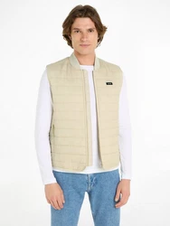 Calvin Klein Steppweste PACKABLE CRINKLE QUILT VEST Khaki/Beige