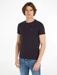 Calvin Klein T-Shirt STRETCH SLIM FIT Lila/Dunkelblau