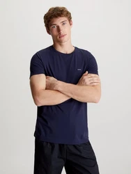 Calvin Klein T-Shirt STRETCH SLIM FIT Lila/Dunkelblau