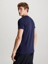 Calvin Klein T-Shirt STRETCH SLIM FIT Lila/Dunkelblau