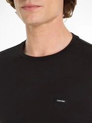 Calvin Klein Langarmshirt STRETCH SLIM FIT LS T-SHIRT Schwarz/Dunkelblau/Braun