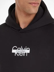 Calvin Klein Kapuzensweatshirt CUT THROUGH LOGO HOODIE 