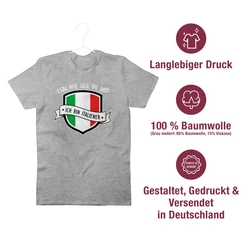 Shirtracer T-Shirt Egal wie geil du bist - ich bin Italiener Grau/Hellgrau/Grün/Gelb/Rosa