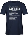 Shirtracer T-Shirt 10 Gründe mit einem Elektriker auszugehen Blau/Lila/Dunkelblau/Silber