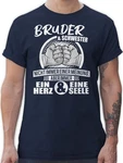Shirtracer T-Shirt Bruder & Schwester Immer ein Herz & eine Seele Familie 