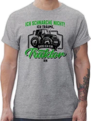 Shirtracer T-Shirt Ich schnarche nicht ich trume dass ich ein Traktor bin schwarz/bunt