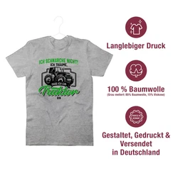 Shirtracer T-Shirt Ich schnarche nicht ich trume dass ich ein Traktor bin schwarz/bunt