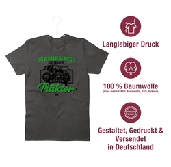 Shirtracer T-Shirt Ich schnarche nicht ich trume dass ich ein Traktor bin schwarz/bunt