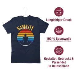 Shirtracer T-Shirt Namaste Yoga und Wellness Geschenk bunt