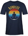 Shirtracer T-Shirt Namaste Yoga und Wellness Geschenk bunt