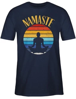 Shirtracer T-Shirt Namaste Yoga und Wellness Geschenk bunt Shirtracer T-Shirt Namaste Yoga und Wellness Geschenk bunt