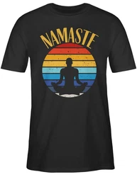 Shirtracer T-Shirt Namaste Yoga und Wellness Geschenk bunt