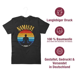Shirtracer T-Shirt Namaste Yoga und Wellness Geschenk bunt