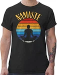 Shirtracer T-Shirt Namaste Yoga und Wellness Geschenk bunt